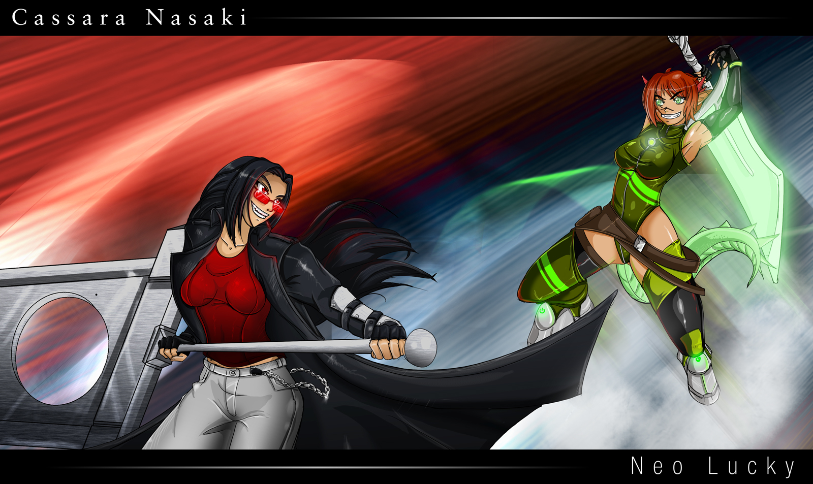 Cassara_vs_Neolucky_by_KayinNasaki